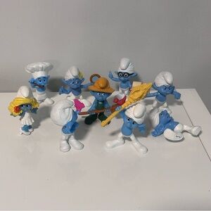 Smurfs Figurine Set - Lot of 9